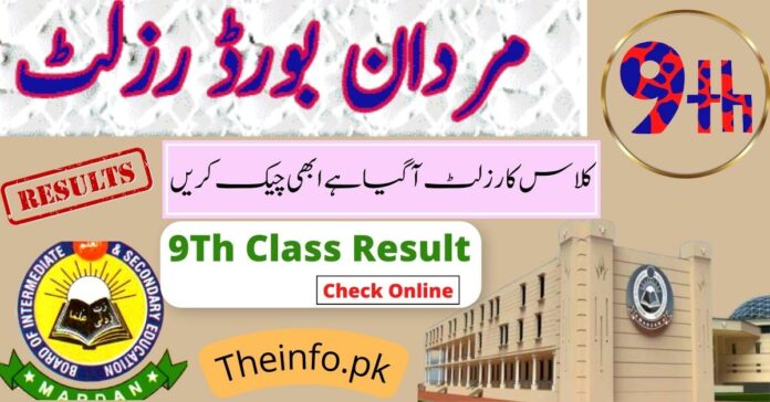 BISE Mardan 9th Class Result Check By Name here