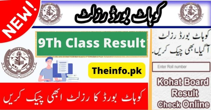 Check Online 9th Class Result Search By Name BISE Kohat Board