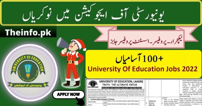 University of Education Jobs Govt Of Punjab New Jobs