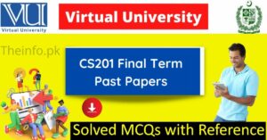 CS201 Final Term Past Paper