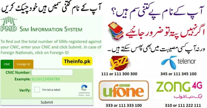SIM Information System With Number check Online