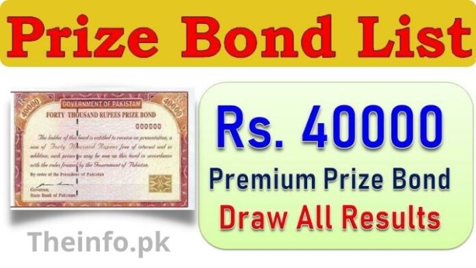 40000 Premium Prize Bond List Online Check
