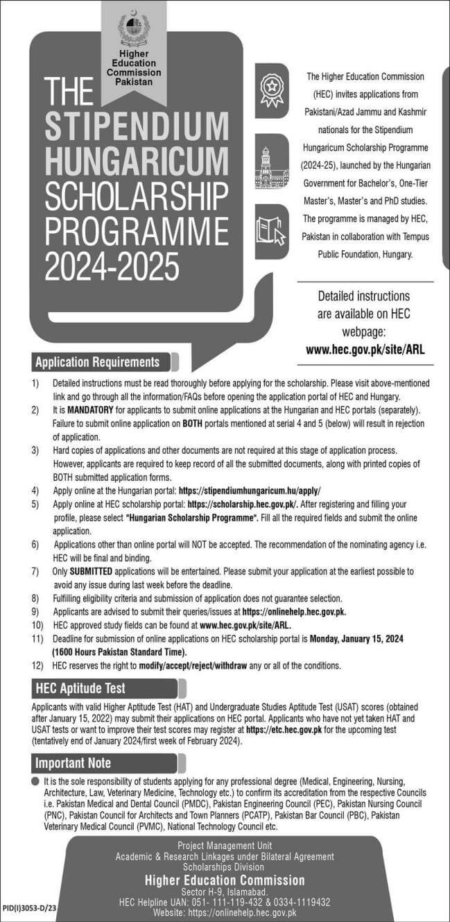 Stipendium Hungaricum Scholarship
