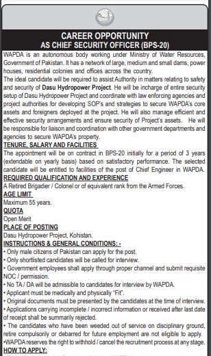wapda careers Jobs 2024